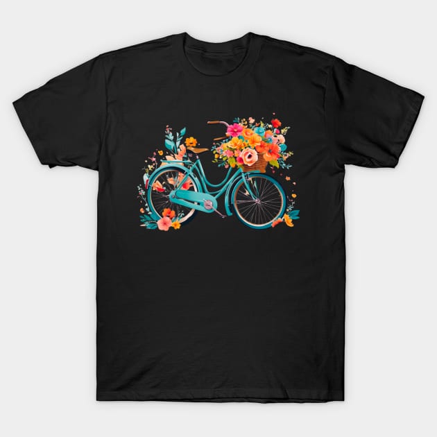 Stylish vector graphic of a retro bicycle. T-Shirt by TaansCreation 